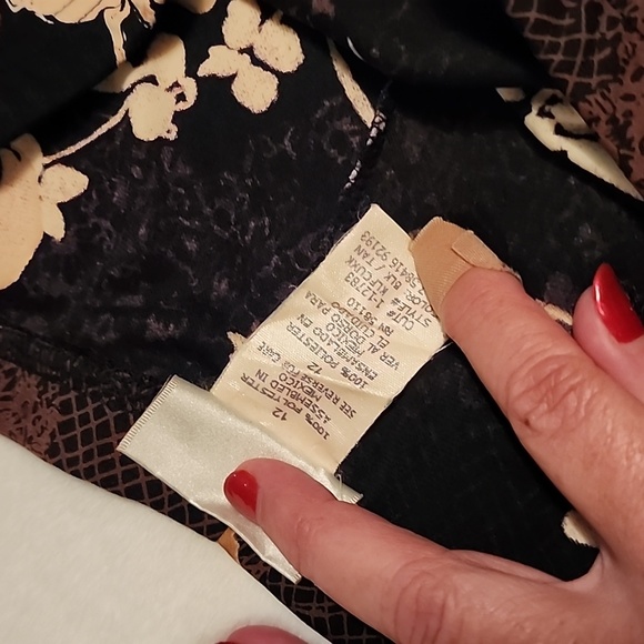 KATHIE LEE  COLLECTION , SKIRT & SCARF.  SIZE  12 . - Picture 4 of 8